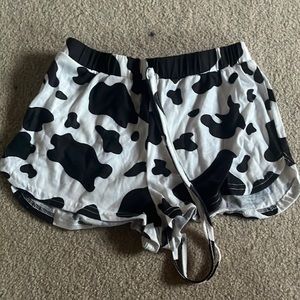 cow print shorts from shein